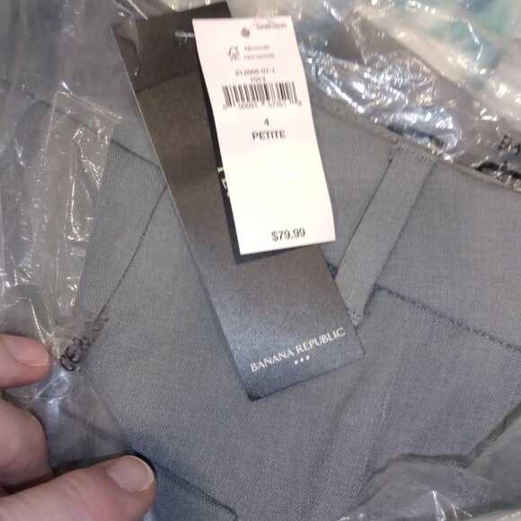 NWT BANANA REPUBLIC SCULPTED BOOTCUT PANT - GRAY - Picture 7 of 7